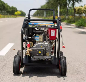 Alta presión 250bar 13HP Diesel No tóxico Remolque Máquina de lavado a presión Lavadora a presión Coche - Product Image 2