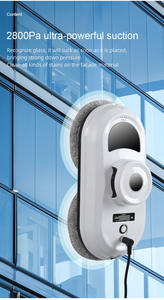 Robot aspirateur intelligent pour le nettoyage automatique des fenêtres en verre avec pulvérisation d'eau, contrôlé par application, 3+ modes, bac à poussière de 0,5 L, usage domestique - Product Image 5