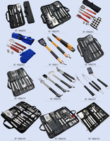 Fabricants Ensemble d'outils de grillade pour barbecue en acier inoxydable portable 9 PCS pour l'extérieur, idéal pour la promotion de cadeaux