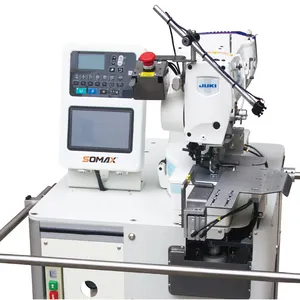 Nova tecnologia Somax SM-05BH usada para camisas polo, máquina de costura automática para furar botões, máquina industrial para vestuário