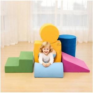 Ensemble de blocs d'escalade en <span class=keywords><strong>mousse</strong></span> souple pour bébé avec fosse pour grimper et glisser - Product Image 1