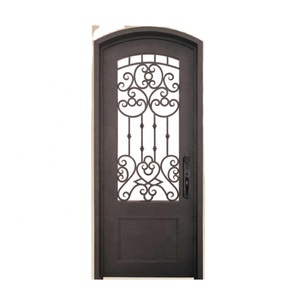 Latest Front Wrought Iron Glass <b>Door</b> Design Used Exterior French <b>Doors</b> for Sale - Product Image 6