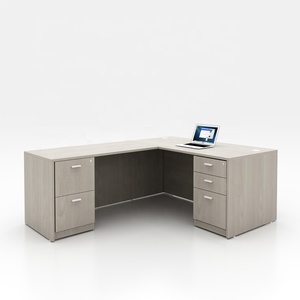 Modern <strong>Design</strong> Melamine <strong>Tops</strong> Wood Executive l Shaped Desk Office Furniture - Product Image 2