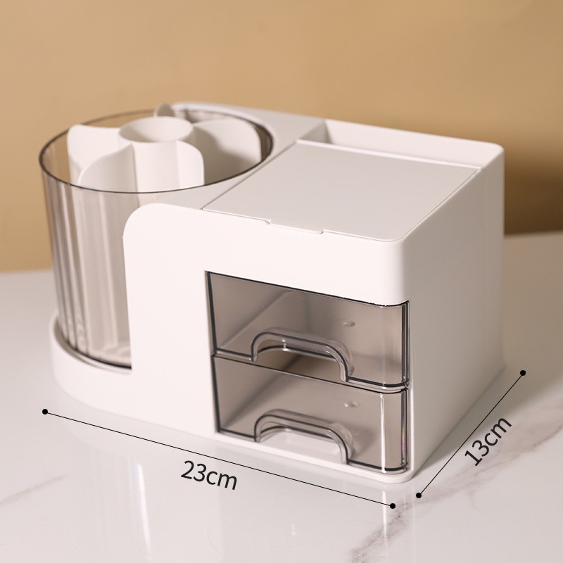 Multifunctional jewelry box - large white drawer [with mirror]