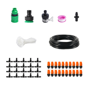 Kit de riego por goteo, tubo capilar de PVC de 15m, 20 boquillas atomizadoras, riego automático para macetas, plantas, horticultura - Product Image 5