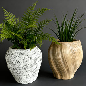 <span class=keywords><strong>Maceta</strong></span> de Flores de Óxido de Magnesio MGO, Estilo Vintage, Color Blanco Camel, Transpirable, Ligera, Ecológica, para Jardín y Hogar - Product Image 1