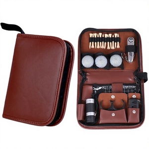 Coffret Cadeau Golf du Fabricant – 7 Pièces : Balles, Tees, Compteur de Score, Petite Boîte Cadeau en PU – Accessoires de Golf Personnalisables - Product Image 1