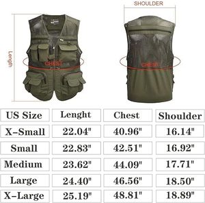 Gilet d'été pour homme imprimé pour <span class=keywords><strong>photographe</strong></span>, chasse, pêche, activités de plein air, multi-poches, maille respirante - Product Image 6
