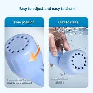 جهاز تدريب التنفس المحمول المقاوم للماء بتقنية ABS، جهاز إزالة البلغم، جهاز تمرين الرئة يعمل بالفم، قابل لإعادة الشحن عبر USB - Product Image 4