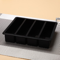 Moule à glaçons longs et machine à glaces en silicone de qualité alimentaire, bac à glaçons en forme de brique, grand fabricant de blocs de glace pour whisky/cocktails, démoulage facile