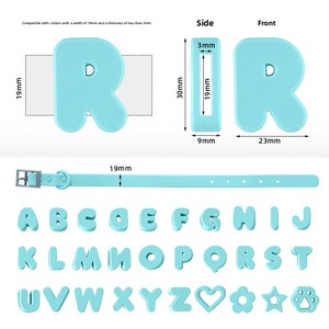 <span class=keywords><strong>Collar</strong></span> de Silicona PVC Personalizado de Fábrica OEM, de Lujo, Impermeable, con Letras, Accesorios para Perros y Gatos - Product Image 6
