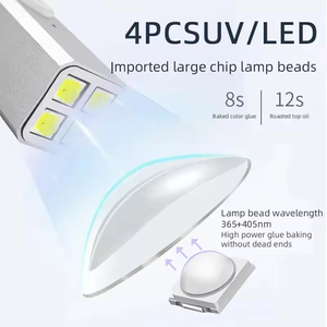 Portable Sans Fil Mini <span class=keywords><strong>UV</strong></span> LED <span class=keywords><strong>Lampe</strong></span> À Ongles USB Rechargeable pour Gel <span class=keywords><strong>Vernis</strong></span> <span class=keywords><strong>Séchage</strong></span> 20s 60s Minuterie 8W <span class=keywords><strong>UV</strong></span> LED <span class=keywords><strong>Lampe</strong></span> pour Gel Ongles - Product Image 2