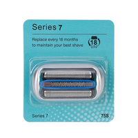Tête de rasoir de rechange 75S, cassette de lame et grille pour rasoir électrique Braun Series 7 Series 7 Pro