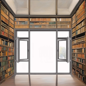 Mục đích làm đôi Men cách âm hợp kim nhôm cửa sổ cho ngôi nhà - Product Image 4