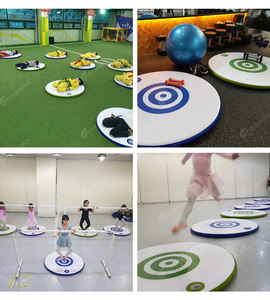 Colchoneta de Gimnasia Inflable Plegable DWF, Colchoneta de Salto para Niños, Colchoneta Redonda de Pista de Aire para Entrenamiento - Product Image 6