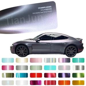 Tarjeta de colores de vinilo metálico 3M, película de protección de pintura de color, <span class=keywords><strong>precio</strong></span> de PPF, película para cambio de color de coche, vinilo de diseño automotriz - Product Image 1