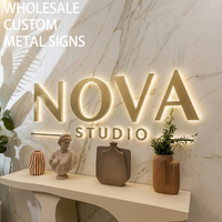 Enseigne LED personnalisée, enseigne lumineuse LED, enseigne à lettres rétroéclairées pour devanture de magasin et mur d'entreprise