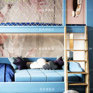 Cama litera infantil <span class=keywords><strong>de</strong></span> madera maciza <span class=keywords><strong>de</strong></span> tamaño pequeño, diseño minimalista, multifuncional, con <span class=keywords><strong>escalera</strong></span> <span class=keywords><strong>de</strong></span> doble nivel para niños mayores y más pequeños - Product Image 3