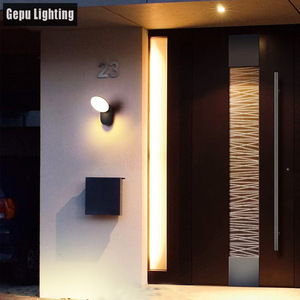 Applique murale LED extérieure avec détecteur de mouvement, lampe à montage en surface pour porte d'entrée, jardin, balcon GP-B162 - Product Image 1