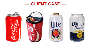 Mini-réfrigérateur portable rond personnalisé de haute qualité pour canettes, idéal pour l'intérieur et l'extérieur, parfait pour la promotion - Product Image 5