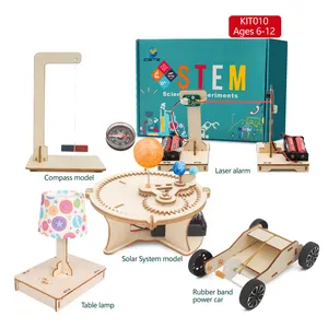 2024 STEM Customized Learning Science Educational Wooden Puzzle Car Robots Student Kits DIY STEAM Toys For Kids