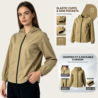 Blouson bomber court à capuche pour femme avec poches à rabat boutonnées et ourlet élastique – Vêtement d'extérieur décontracté – Vente en gros directe usine – Tailles personnalisées