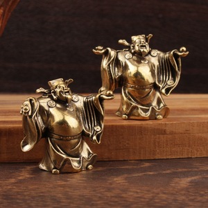 Figurine en laiton du Dieu de la Richesse, décoration Feng Shui pour la maison et le bureau, ornement de salon, cadeau du Nouvel An chinois - Product Image 1