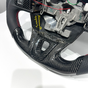 Volant de voiture classique noir avec LED en fibre de carbone véritable pour <span class=keywords><strong>Renault</strong></span> Megane RS Design <span class=keywords><strong>Renault</strong></span> Megane 3 Sport Racing Wheel - Product Image 4