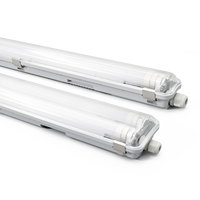Luminaire LED Tri-proof IP65 IK08 connectable 18W 36W 48W étanche pour entrepôt, parking, garage, usine