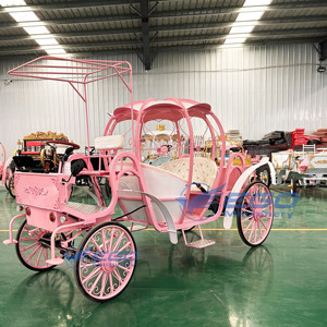 Carruaje de Princesa Cenicienta de Calidad Superior, Eléctrico, sin Caballos, para Paseos Turísticos, Carroza de Caballos en Venta - Product Image 4
