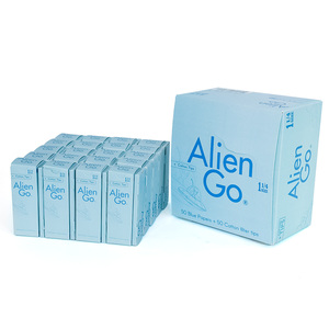 Alien Go 1/4 Size Rolling Papers, Gomme Arabe Naturelle, 50 Feuilles Bleues + 50 Filtres en Coton par Paquet, Pour Cigarettes Roulées à la Main Personnalisées - Product Image 6