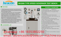 Máquina de baliza BK2000, regulador de velocidad electrónico del vehículo, equipo de banco de prueba para PGA SG PSG, gobernadores de la EGB-58 DE LA EGB-2
