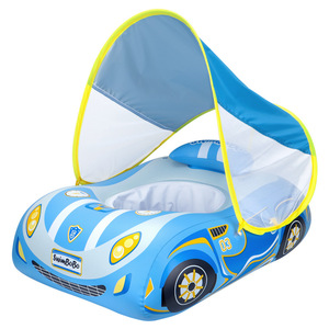 SwimBoBo <b>Inflatable</b> <b>Car</b> Swim Ring With Sunshade For Children Pool Water Park Use - Product Image 1