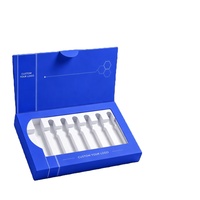Ensemble d'emballage pour peptides, flacon de 3 ml, boîte, impression numérique, revêtement UV, texturé, pour usage promotionnel et exposition