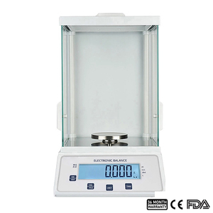 सी प्रमाणित 0.001 जी लैब विश्लेषणात्मक संतुलन उच्च ग्लास विंडस्क्रीन एलसीडी डिस्प्ले बाहरी कैलिब्रेशन क्षमता 100/200/300/500g - Product Image 2