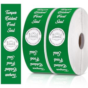 Etiquetas de Seguridad a Prueba de Manipulación para Entrega de Alimentos, Sellos Rojos para Cajas de Pizza, Envases de Bebidas, Cinta de Seguridad para Empaques de Alimentos - Product Image 1