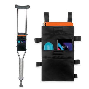 Waterproof Pocket Organizer with Drink Holder Crutch Cup Holder Crutch Bag - Product Image 1