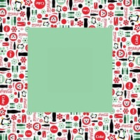 Tapis de Mahjong Vintage Cola 31,5x31,5 cm, Design Rétro Soda Ours Polaire Pingouin, Tapis de Poker en Caoutchouc Imperméable Antidérapant, Cadeau