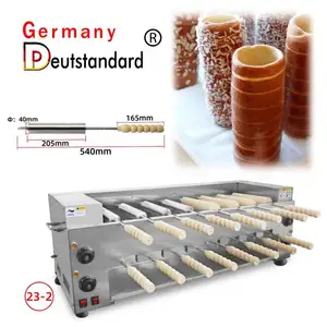 Trdelnik Maschine Donut Eis kegel Schornstein Kuchen Grill ofen Kurtos Kalacs Maschine