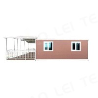 Dernière Vente Chaude 20FT Conception Personnalisée Maison Conteneur Extensible avec Pont Isolé Double Fenêtres en Verre pour Maison Moderne