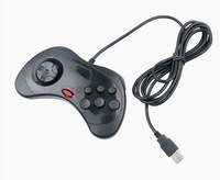 Manette filaire USB classique pour Sega Saturn, contrôleur de jeu, joystick pour SEGA Genesis MD2, manette de jeu