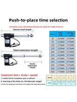 Moteur linéaire électrique à aimant permanent à commutation par balais CC 12V/24V de marque OEM, poussée 6000N, pour usage nautique, 150mm