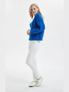 Trui met lage minimale bestelhoeveelheid, op maat gemaakte service, chunky kabelbreisel, dames gebreide trui, pullover, RL trui, breiwerk, oversized silhouet trui - Product Image 6