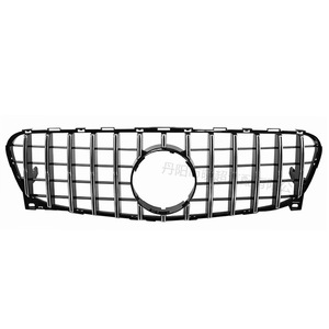 Rejilla de plástico ABS para Mercedes-Benz GLA X156, barra única de malla, pieza de repuesto para parachoques delantero 2014-2016 - Product Image 4