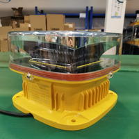 Lampu obstruksi lalu lintas udara menara transmisi L-865 intensitas Medium lampu penerbangan aluminium LED IP65 kualitas tinggi putih