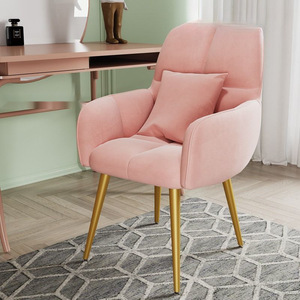 Chaise de salon de manucure confortable avec dossier, chaise de beauté moderne rembourrée - Product Image 2