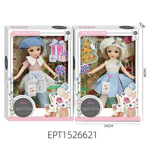 Moda karikatür <span class=keywords><strong>Mini</strong></span> katı vücut bebek seti 2 renk karışık 29 cm bebekler hareketli eklemler 12 inç bebekler kızlar için - Product Image 2