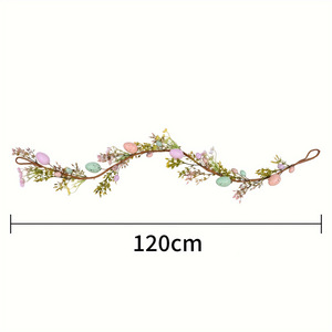 Pour <span class=keywords><strong>Amazon</strong></span> Pâques Simulation <span class=keywords><strong>Oeuf</strong></span> Rotin Vert Herbe Artificielle Plante pour Décoration Intérieure Tenture Arrangement De Vacances - Product Image 2