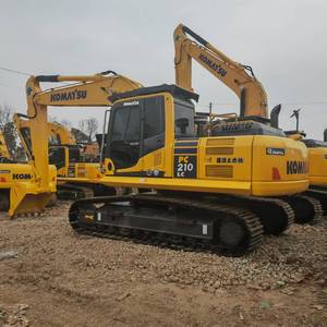 Excavadora Komatsu usada de 21 toneladas, excavadora hidráulica industrial sobre orugas, motor de segunda mano Industrial Komatsu 210, excavadora - Product Image 3