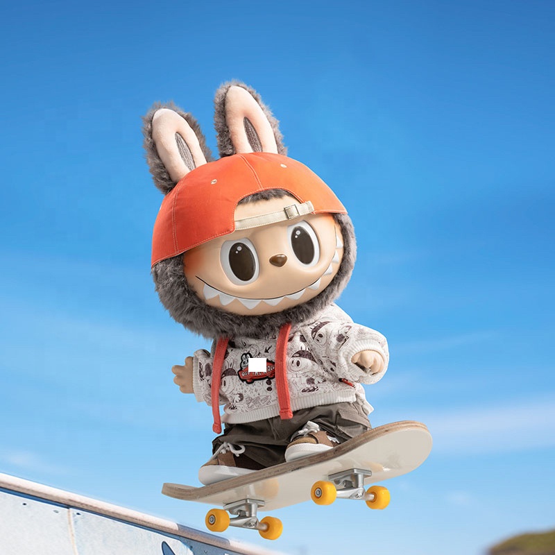 Labubu 38CM Doll - Cute Gift Box Co-Brand Vas Sports Suits
